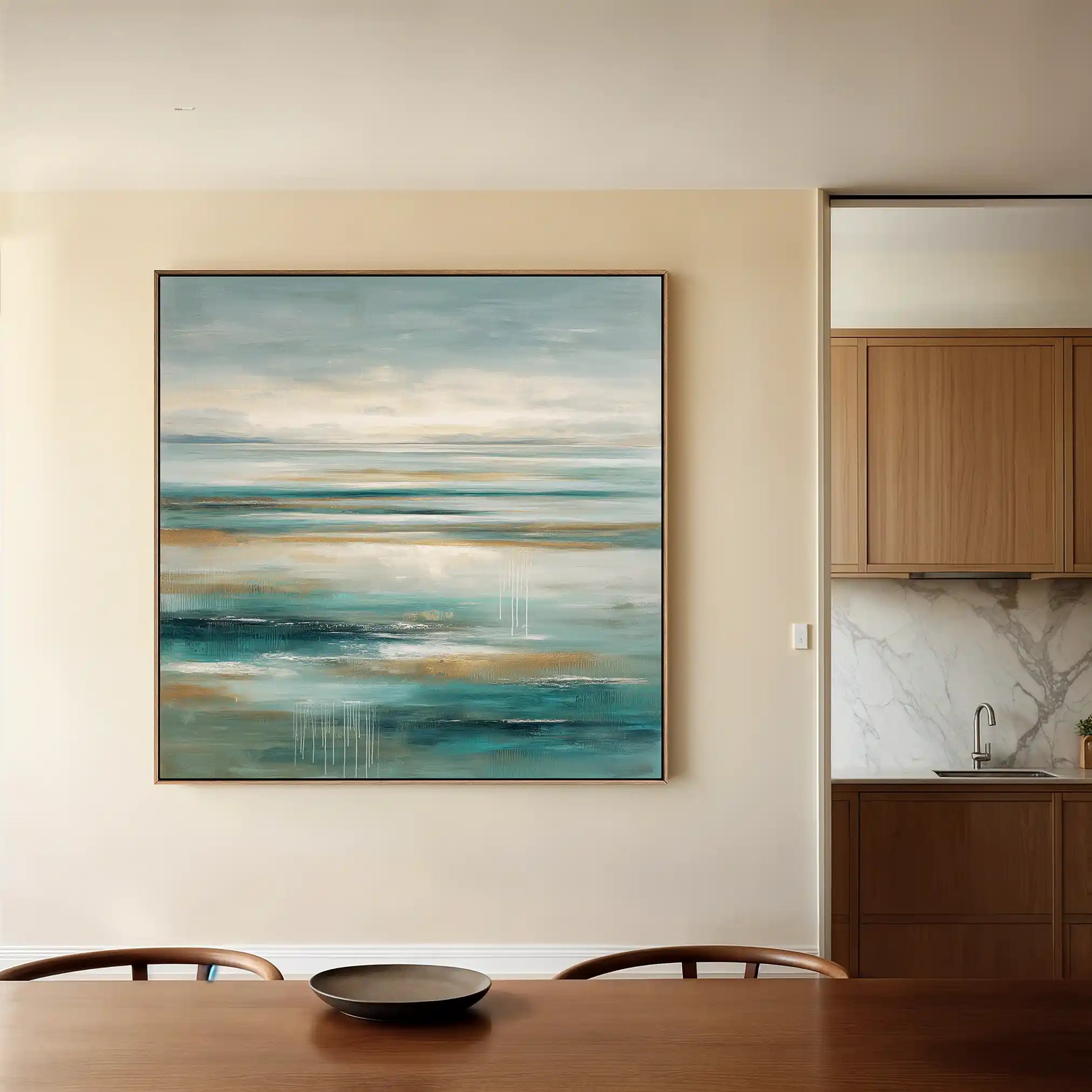 Abstract 841 Canvas Art 60 x 60 cm / Black