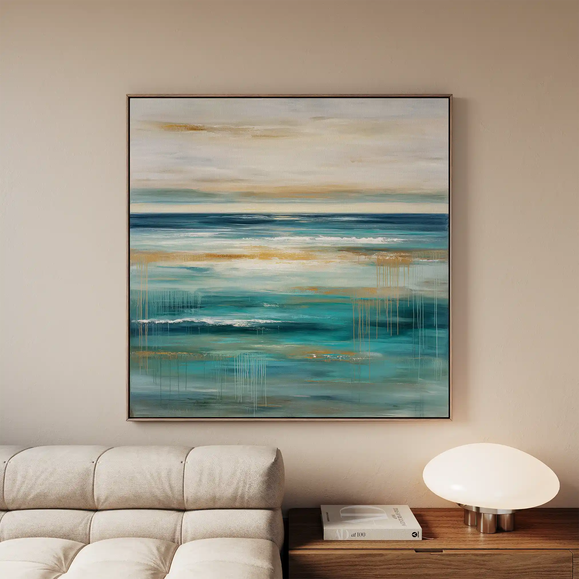 Abstract 842 Canvas Art 60 x 60 cm / Black