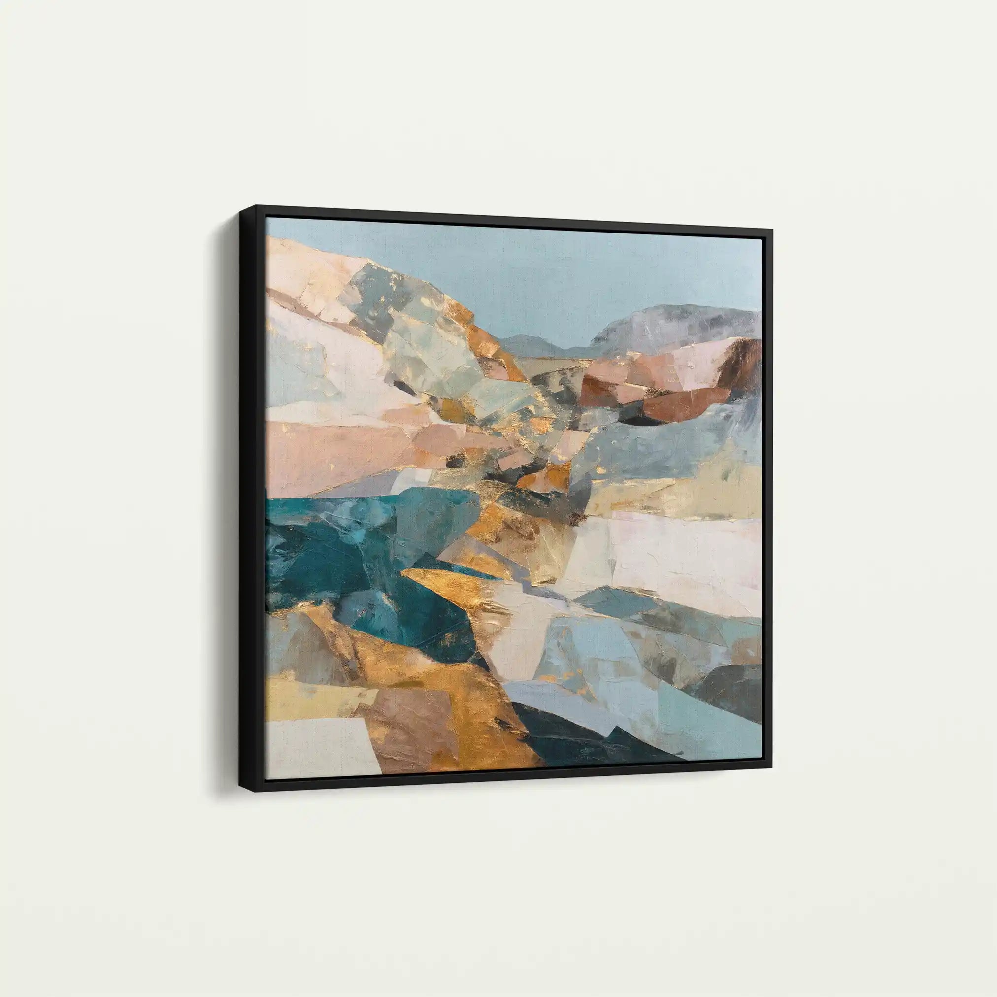 Abstract 844 Canvas Art 60 x 60 cm / Black