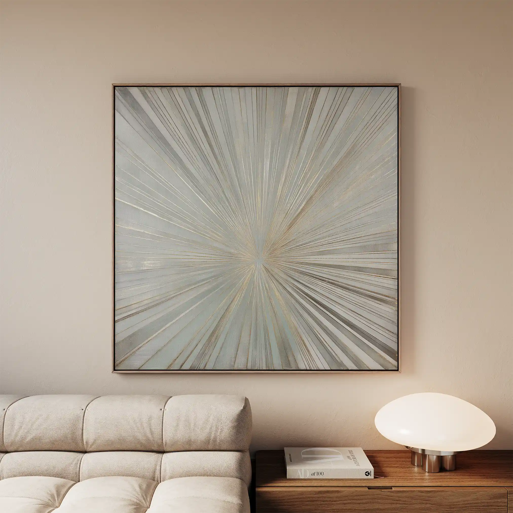 Abstract 845 Canvas Art 60 x 60 cm / Black
