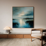 Abstract 846 Canvas Art 60 x 60 cm / Black