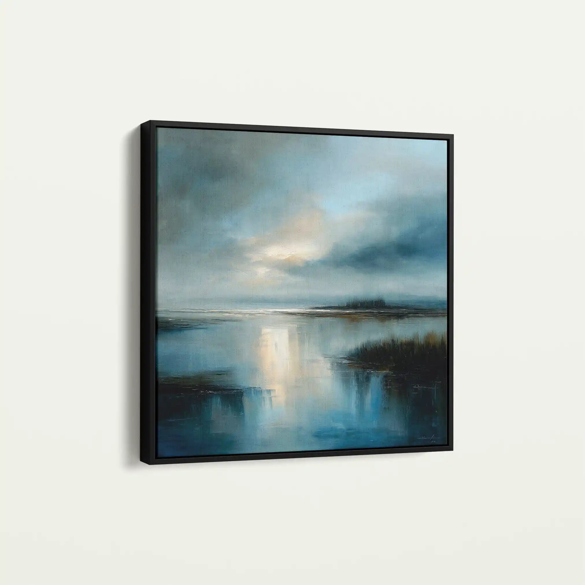 Abstract 846 Canvas Art 60 x 60 cm / Black