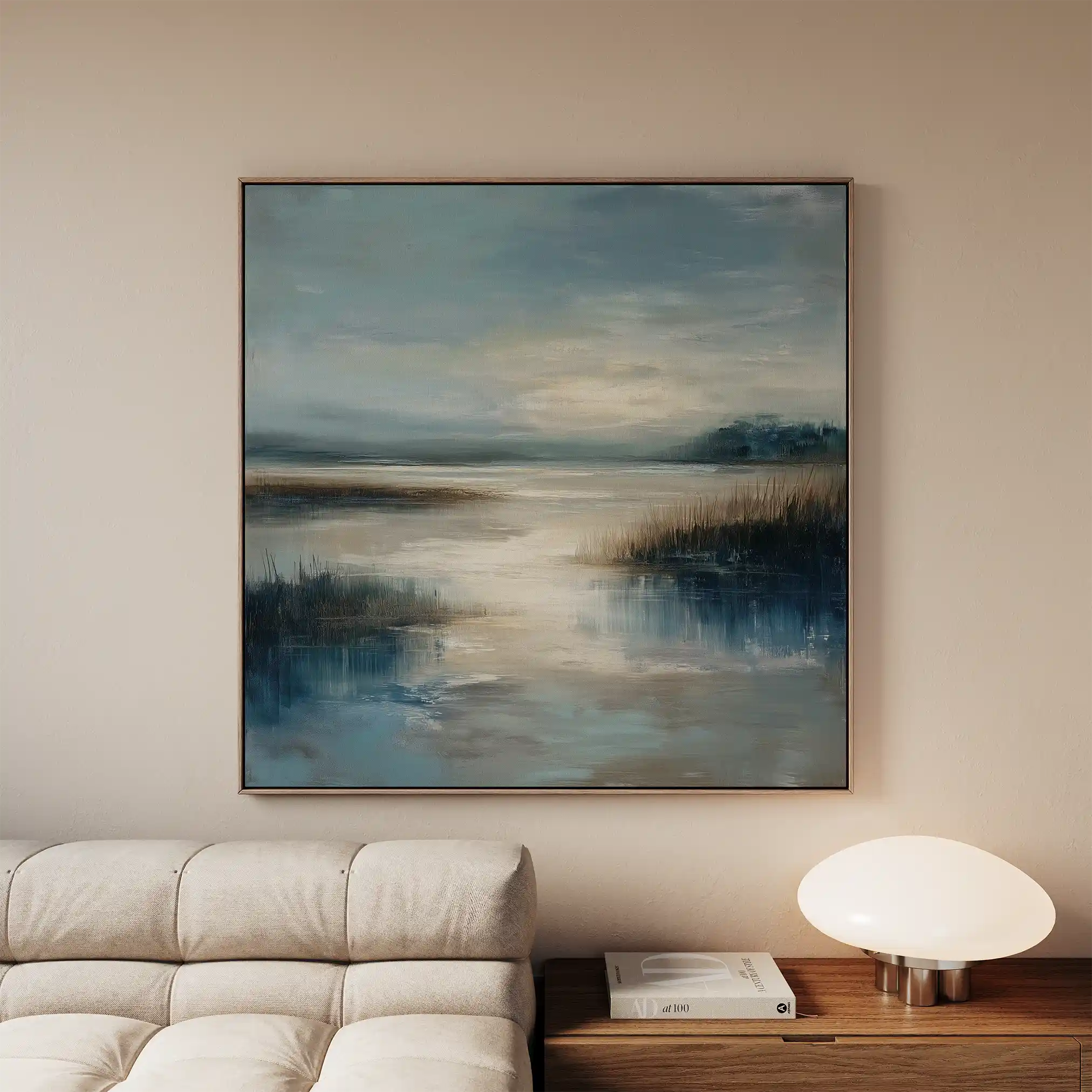 Abstract 848 Canvas Art 60 x 60 cm / Black