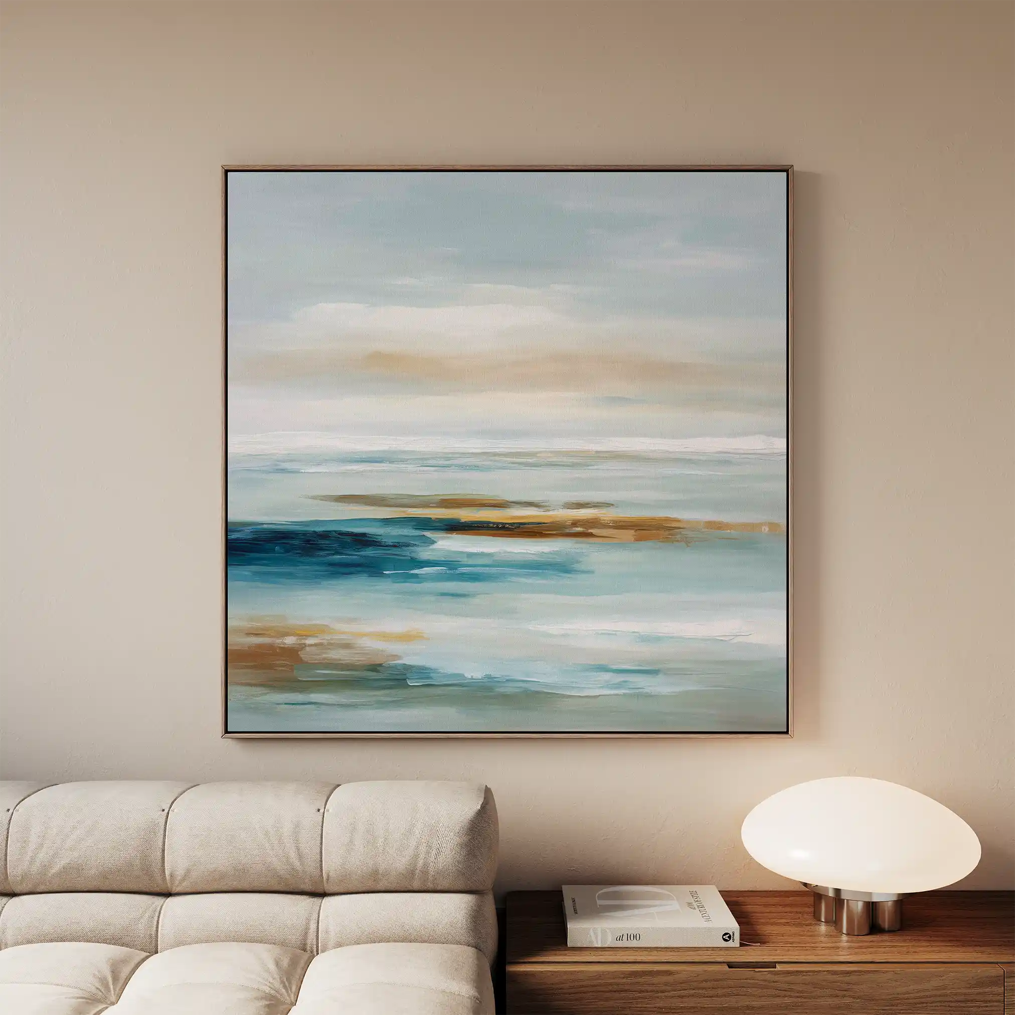 Abstract 850 Canvas Art 60 x 60 cm / Black