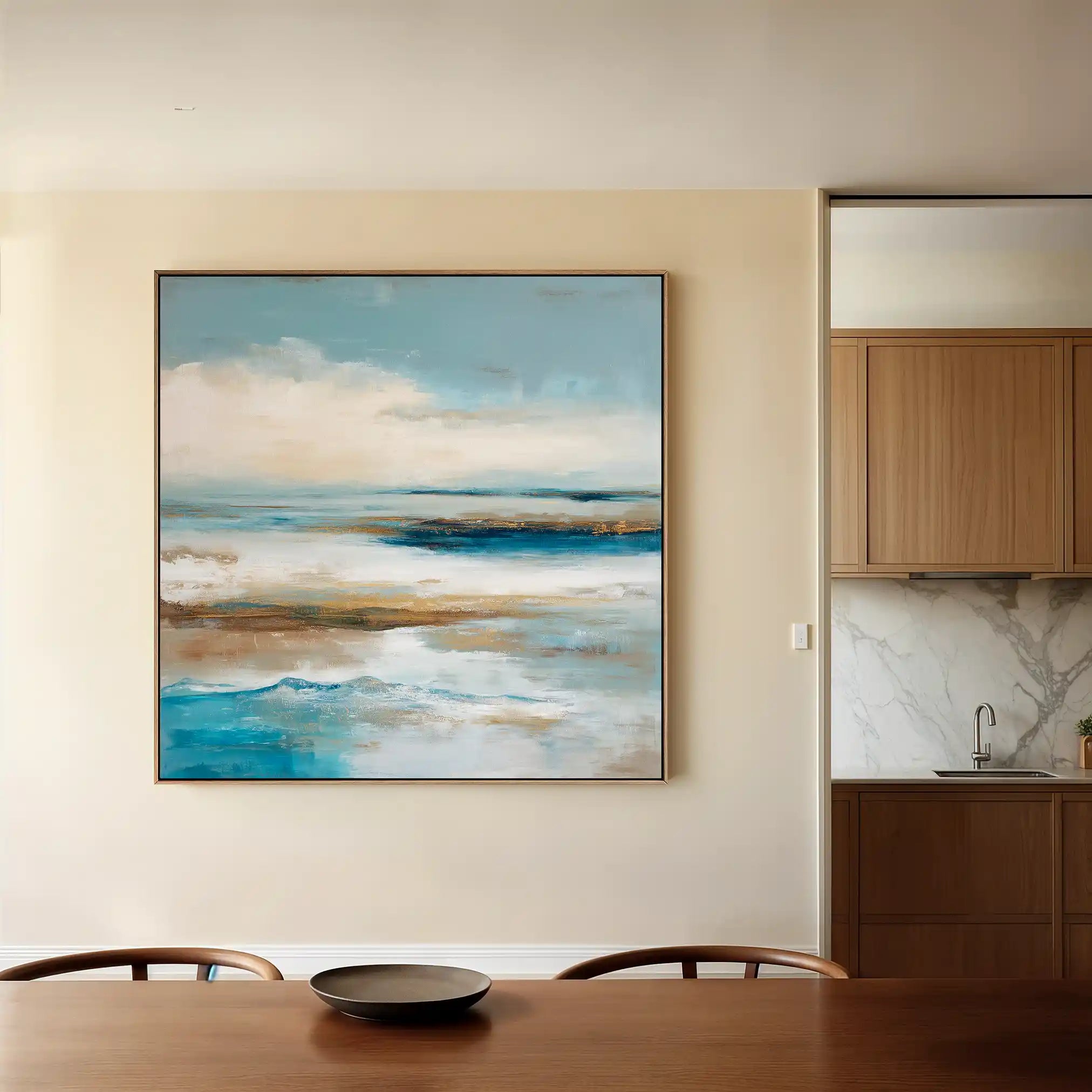 Abstract 851 Canvas Art 60 x 60 cm / Black