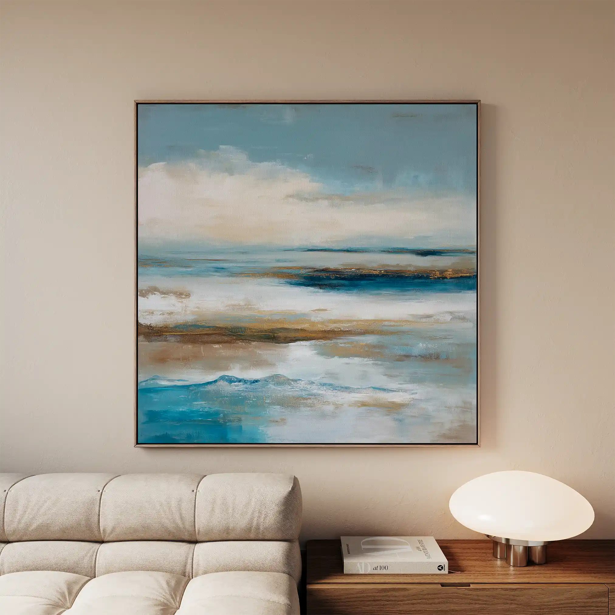 Abstract 851 Canvas Art 60 x 60 cm / Black