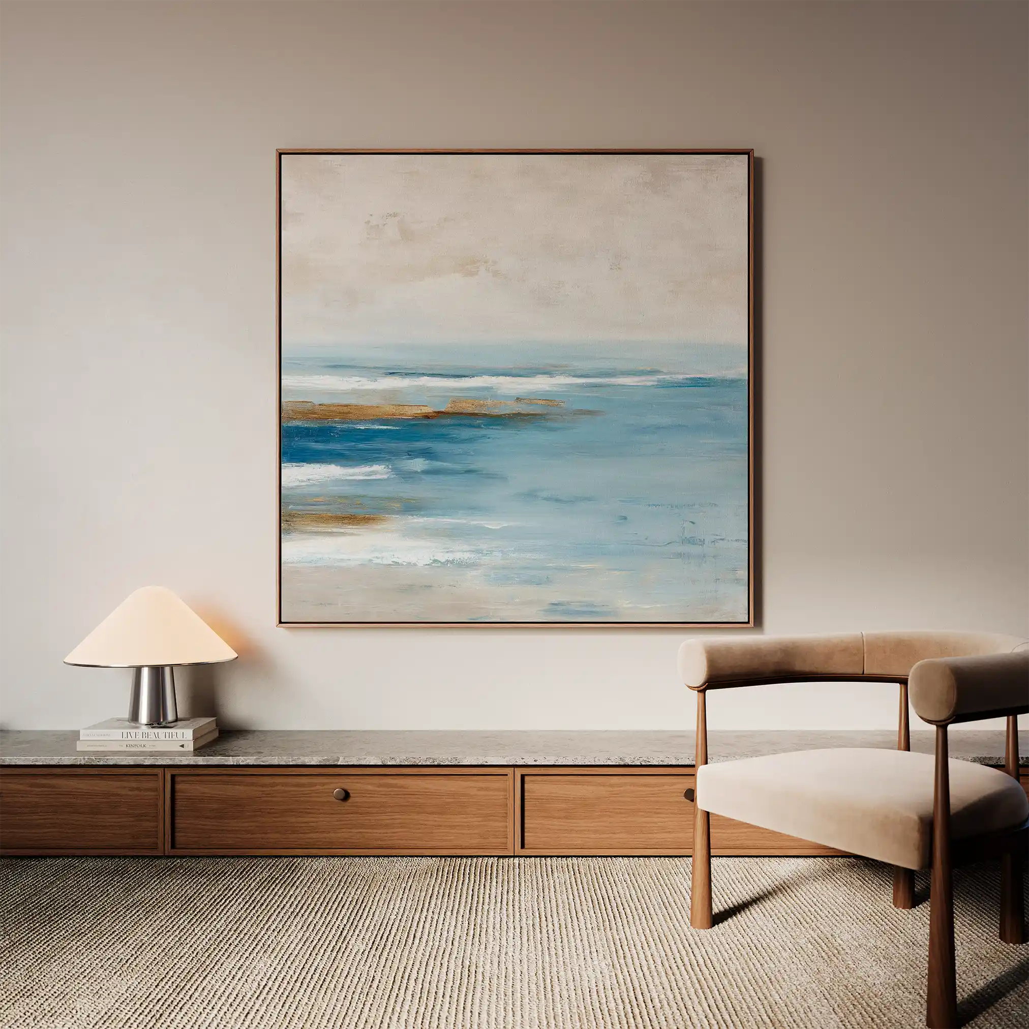 Abstract 852 Canvas Art 60 x 60 cm / Black