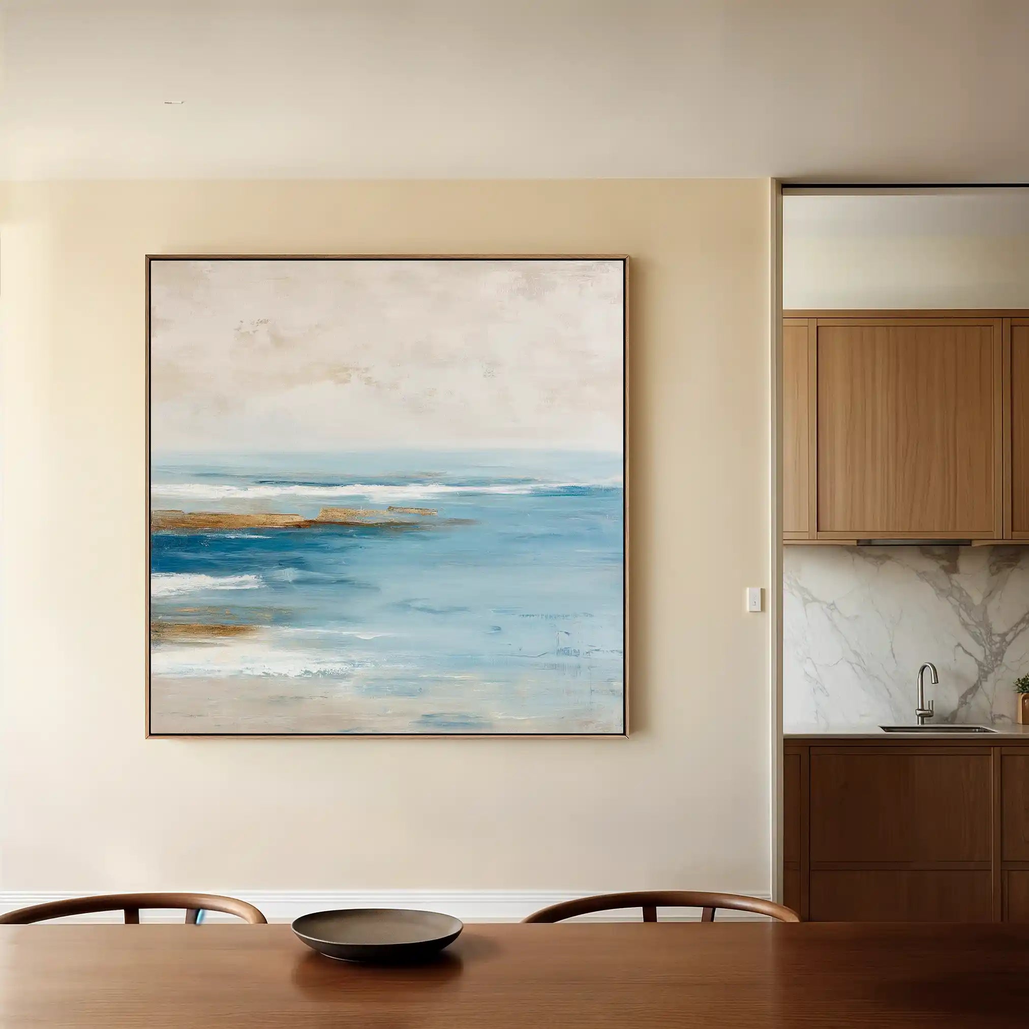 Abstract 852 Canvas Art 60 x 60 cm / Black