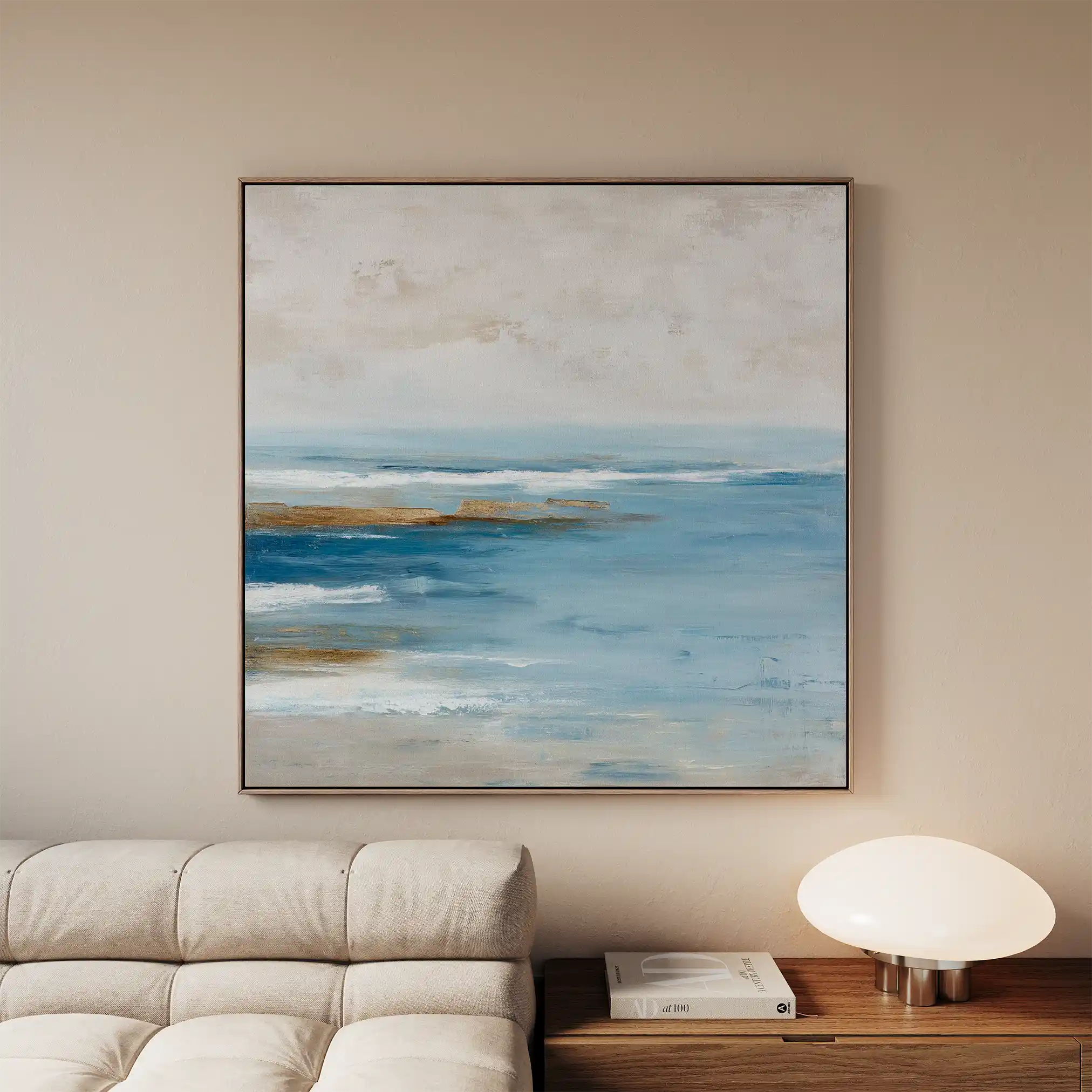 Abstract 852 Canvas Art 60 x 60 cm / Black