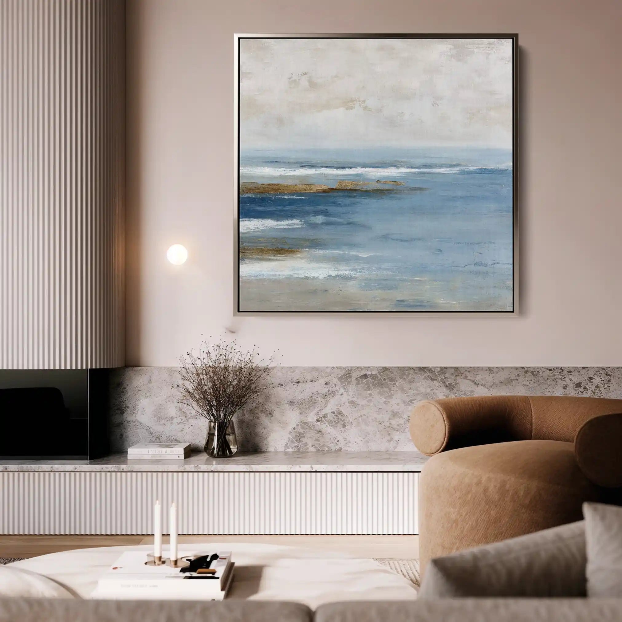 Abstract 852 Canvas Art 60 x 60 cm / Black