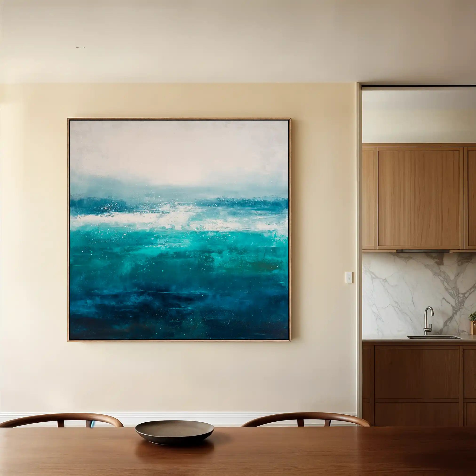 Abstract 853 Canvas Art 60 x 60 cm / Black