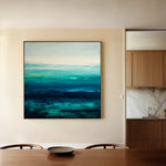 Abstract 854 Canvas Art 60 x 60 cm / Black