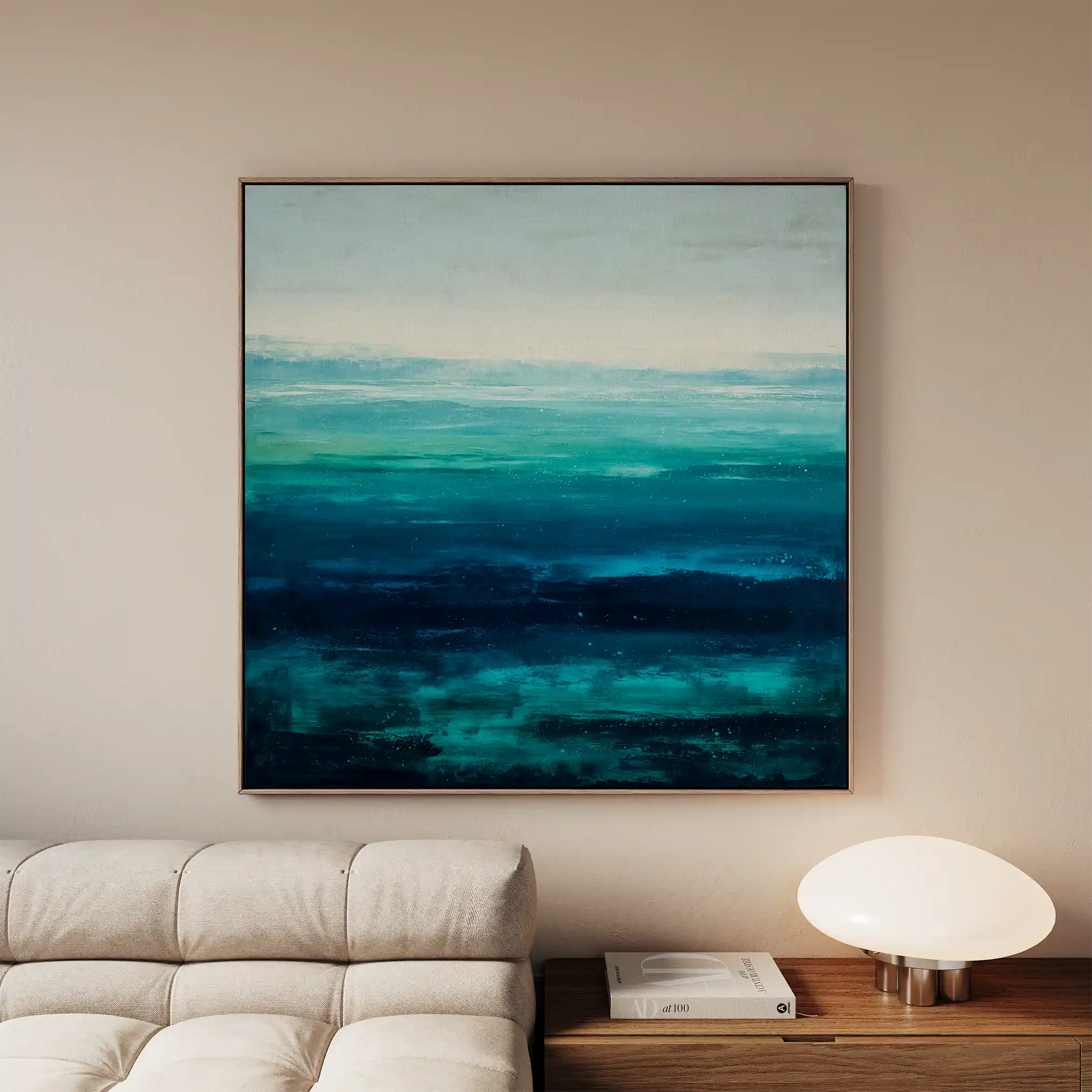 Abstract 854 Canvas Art 60 x 60 cm / Black