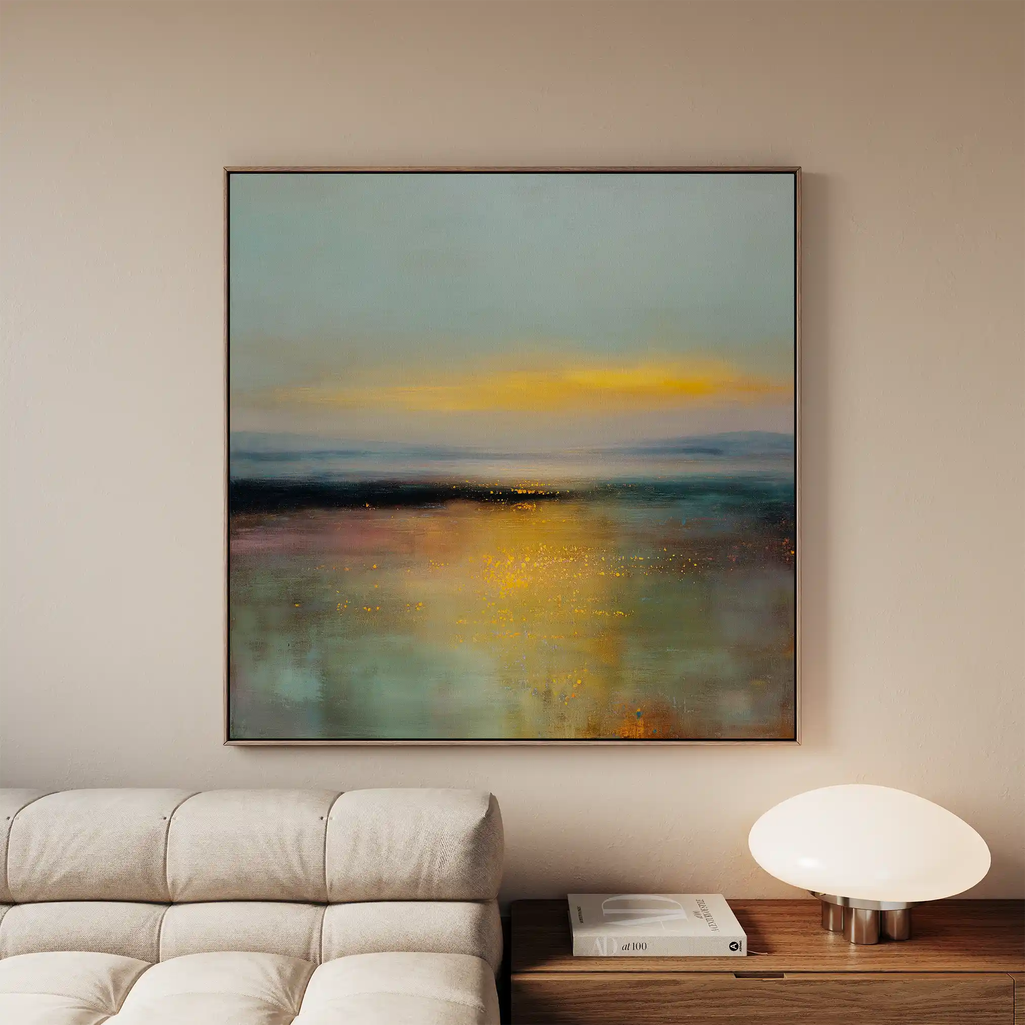 Abstract 855 Canvas Art 60 x 60 cm / Black