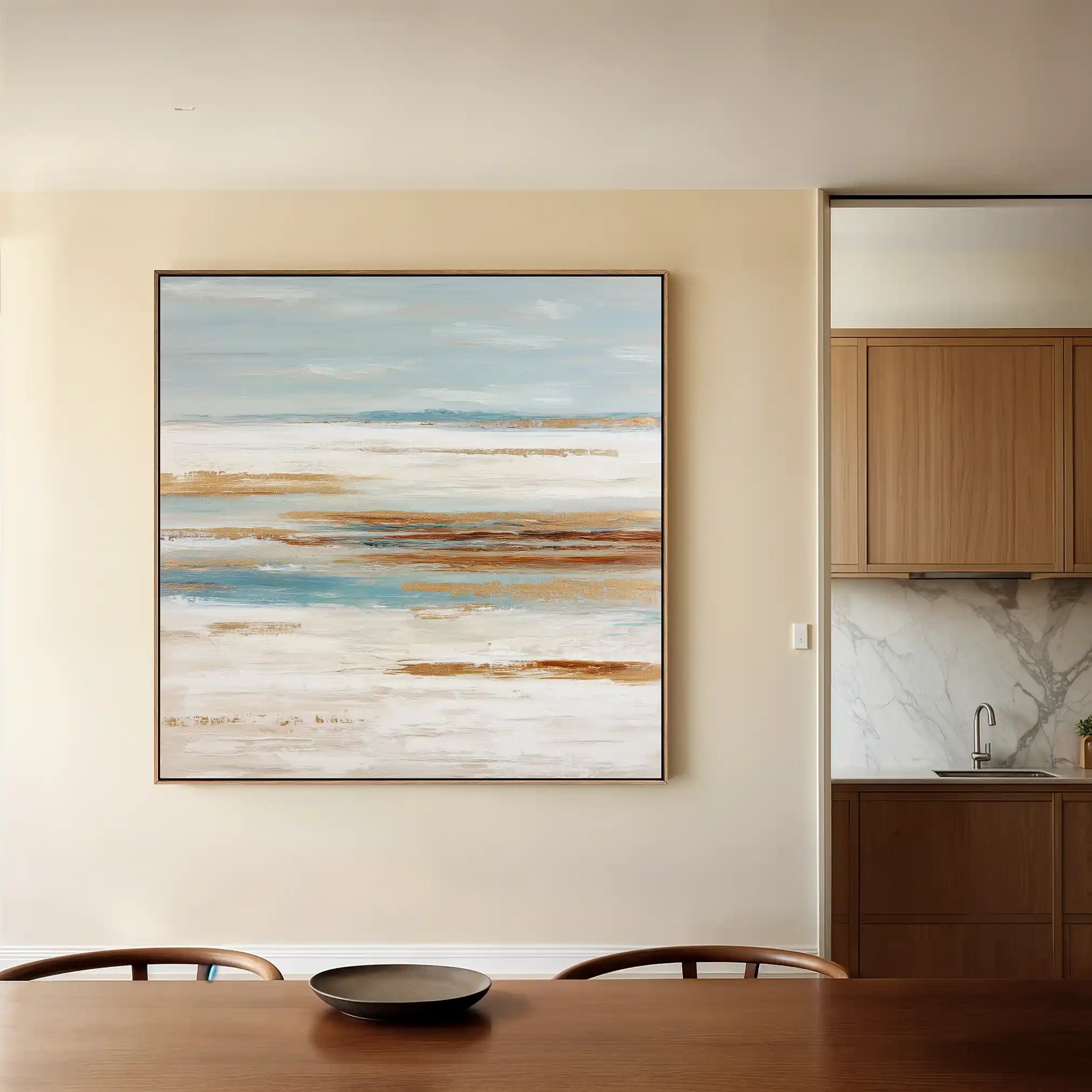 Abstract 857 Canvas Art 60 x 60 cm / Black