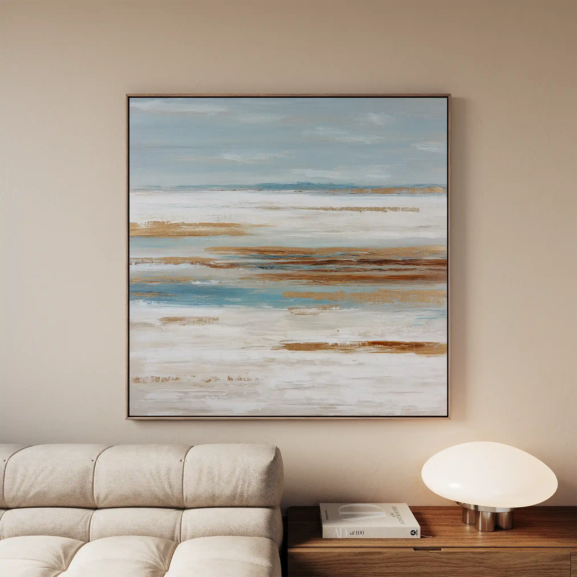 Abstract 857 Canvas Art 60 x 60 cm / Black