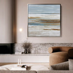 Abstract 857 Canvas Art 60 x 60 cm / Black