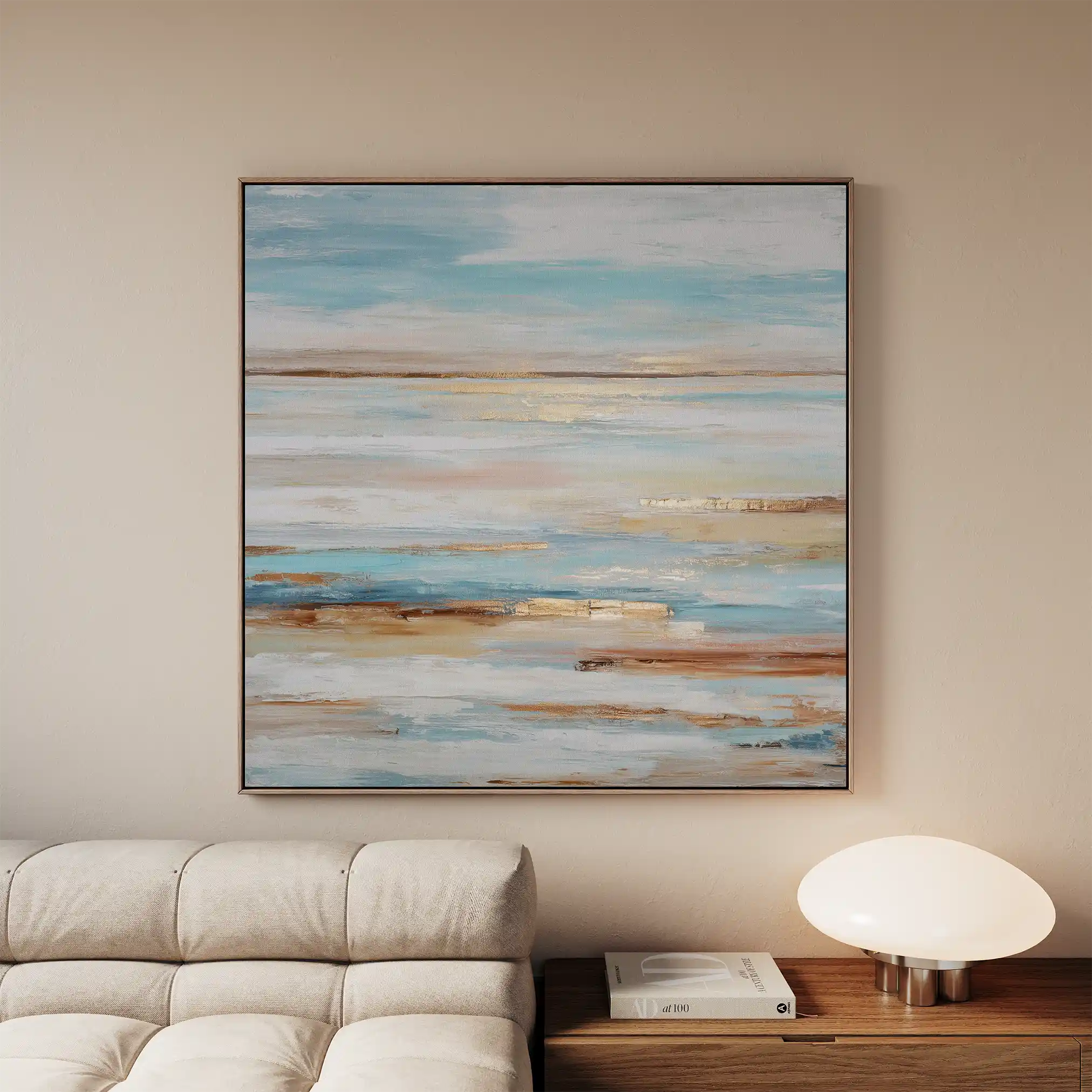 Abstract 858 Canvas Art 60 x 60 cm / Black