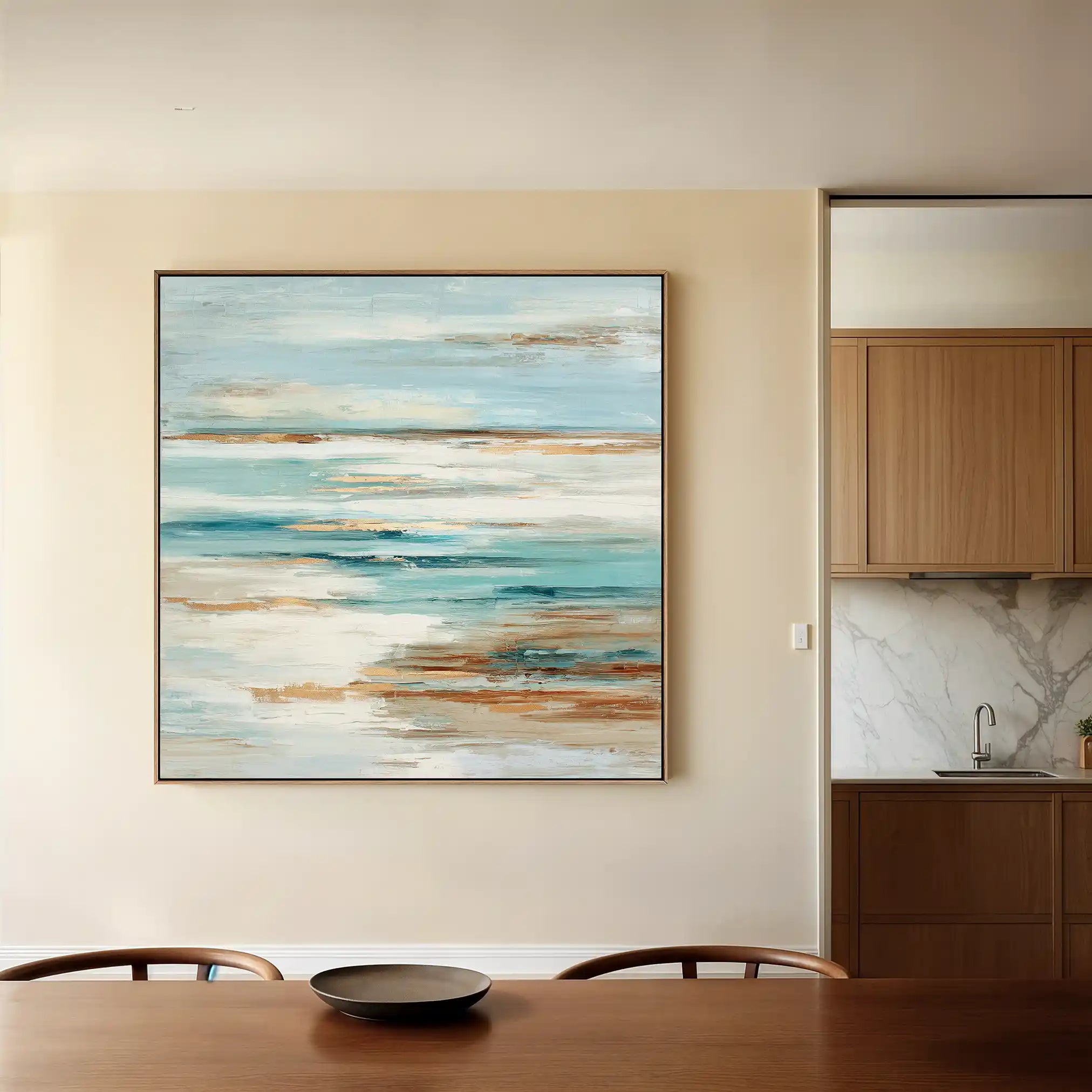 Abstract 859 Canvas Art 60 x 60 cm / Black