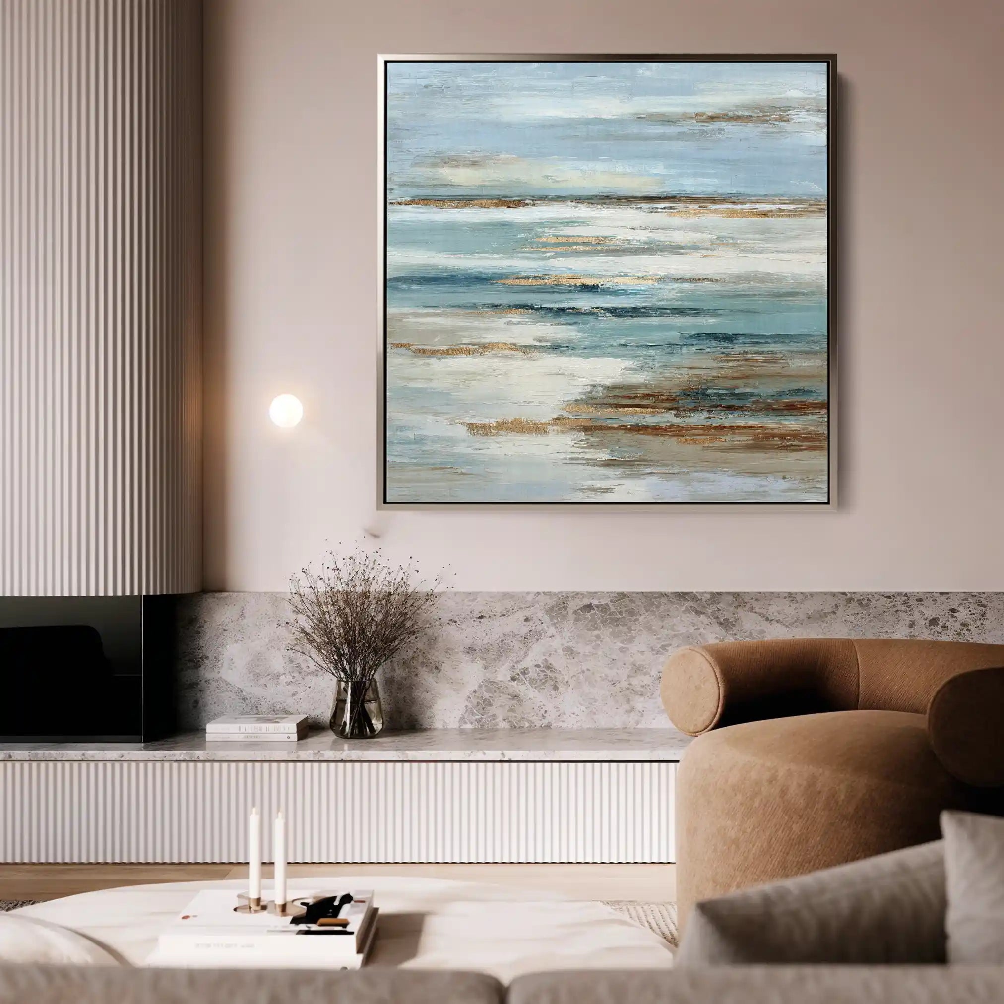 Abstract 859 Canvas Art 60 x 60 cm / Black