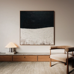 Abstract 861 Canvas Art 60 x 60 cm / Black