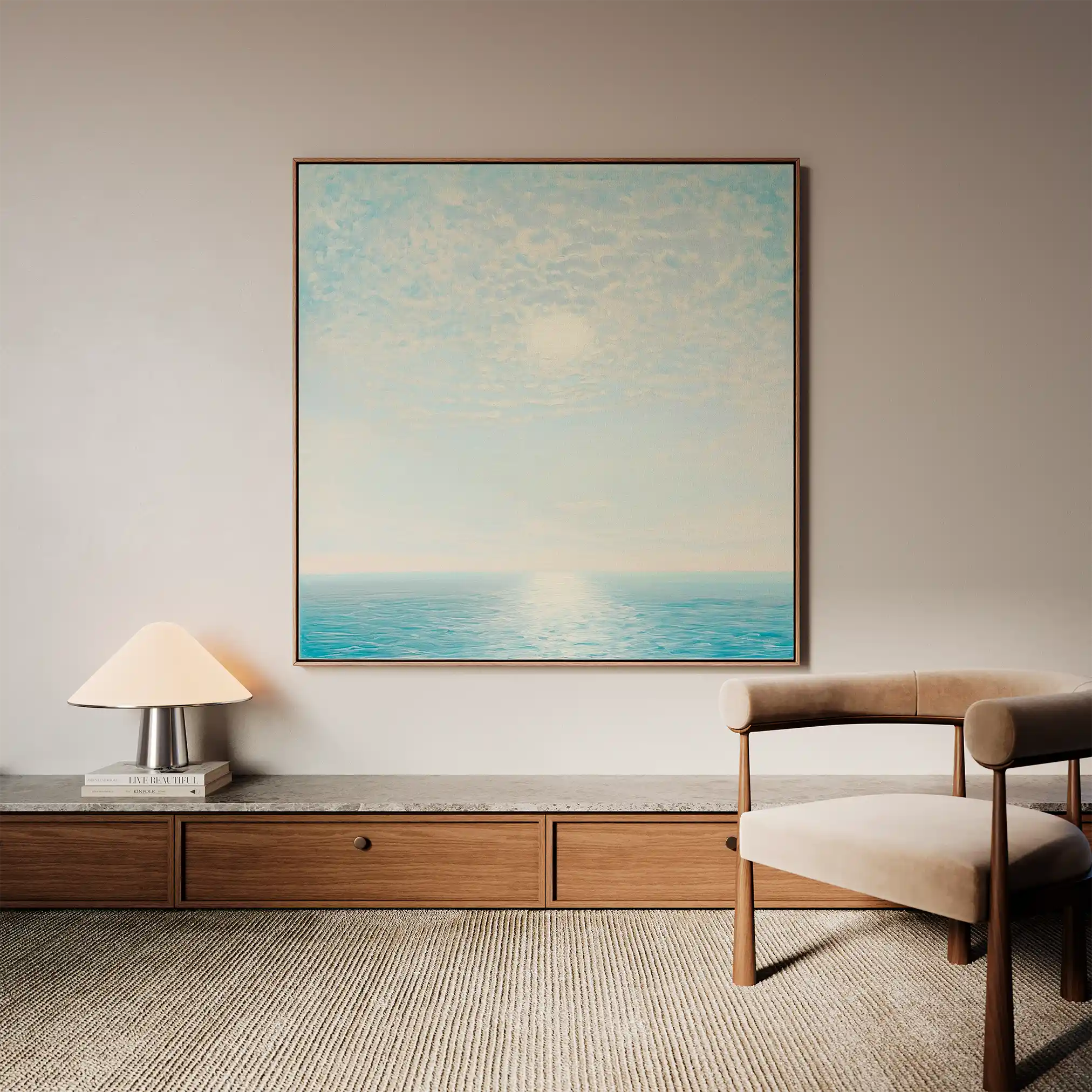 Abstract 862 Canvas Art 60 x 60 cm / Black