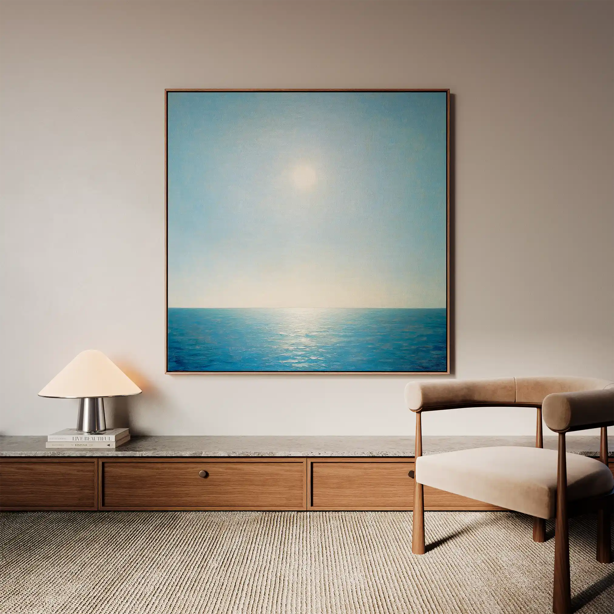 Abstract 863 Canvas Art 60 x 60 cm / Black