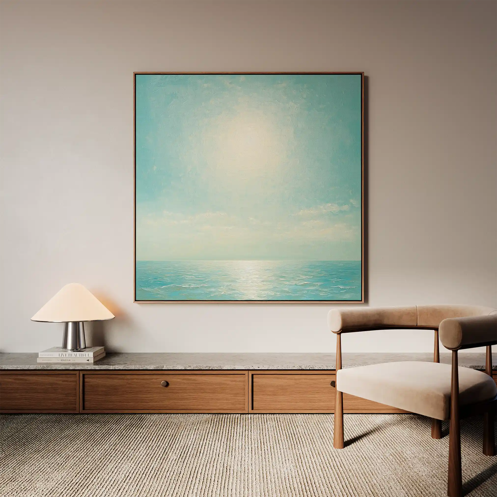 Abstract 864 Canvas Art 60 x 60 cm / Black