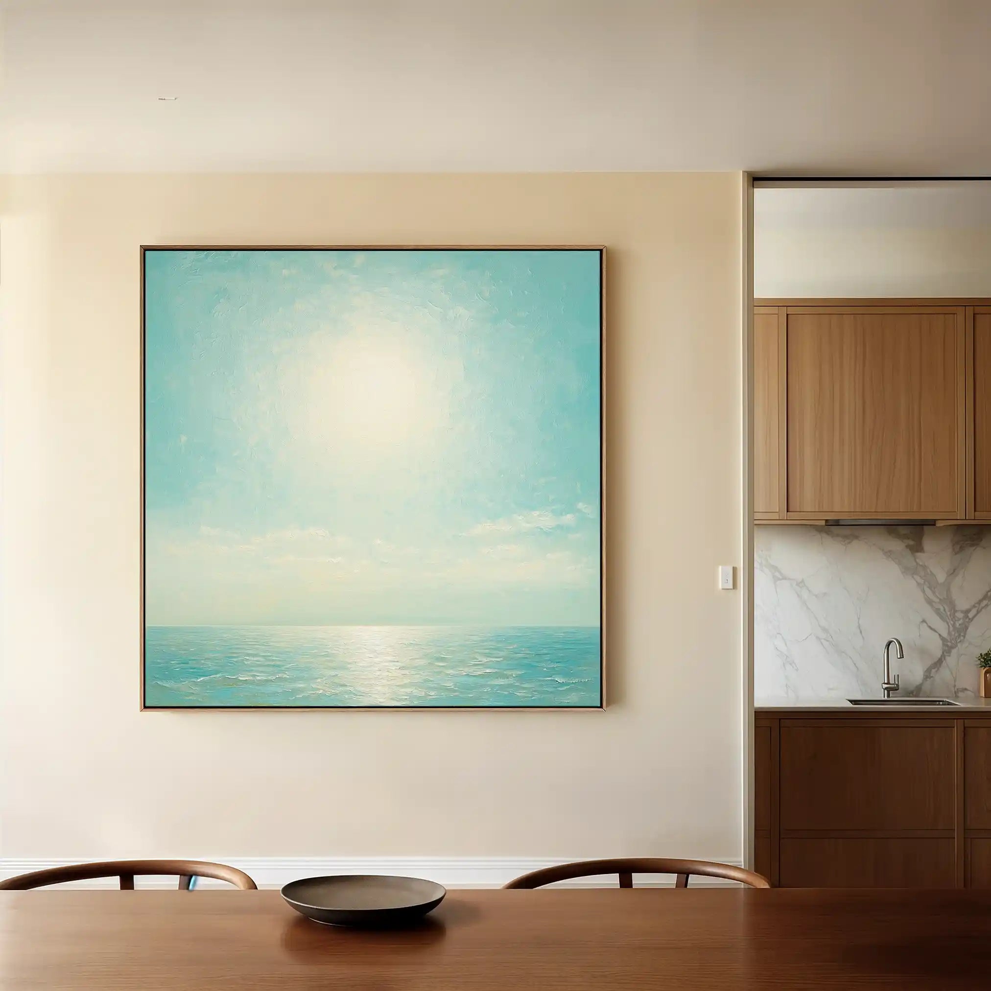 Abstract 864 Canvas Art 60 x 60 cm / Black