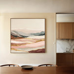 Abstract 865 Canvas Art 60 x 60 cm / Black