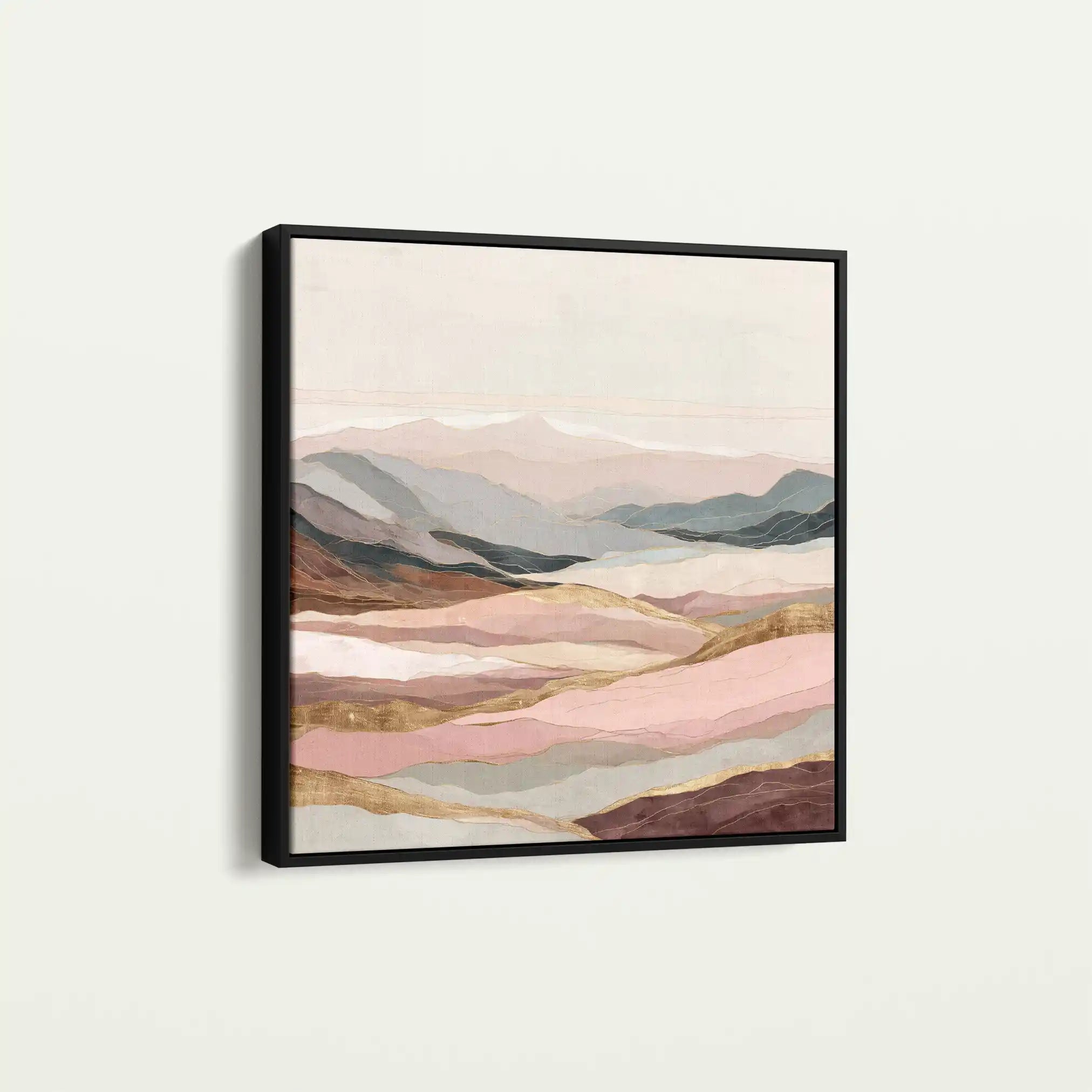 Abstract 865 Canvas Art 60 x 60 cm / Black