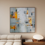Abstract 867 Canvas Art 60 x 60 cm / Black