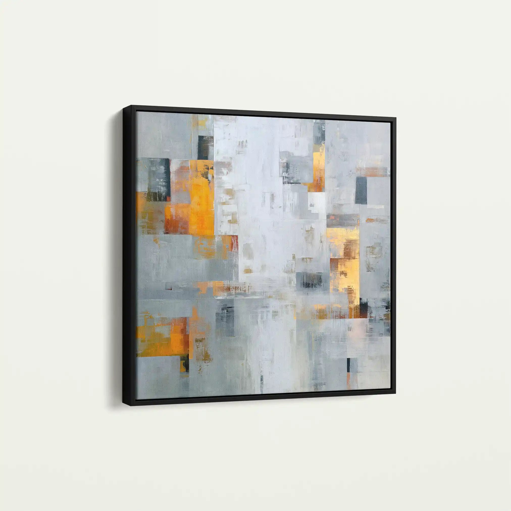 Abstract 867 Canvas Art 60 x 60 cm / Black