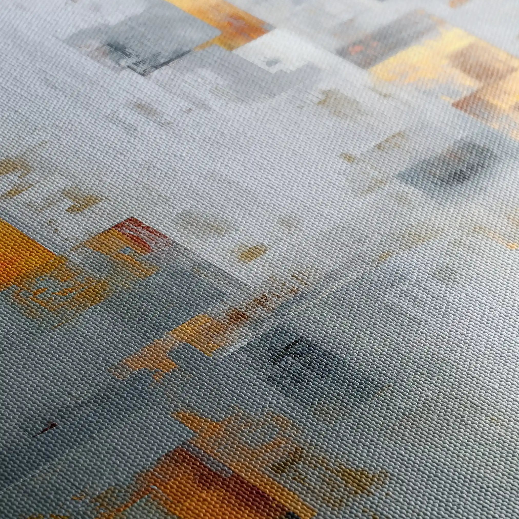 Abstract 867 Canvas Art 60 x 60 cm / Black