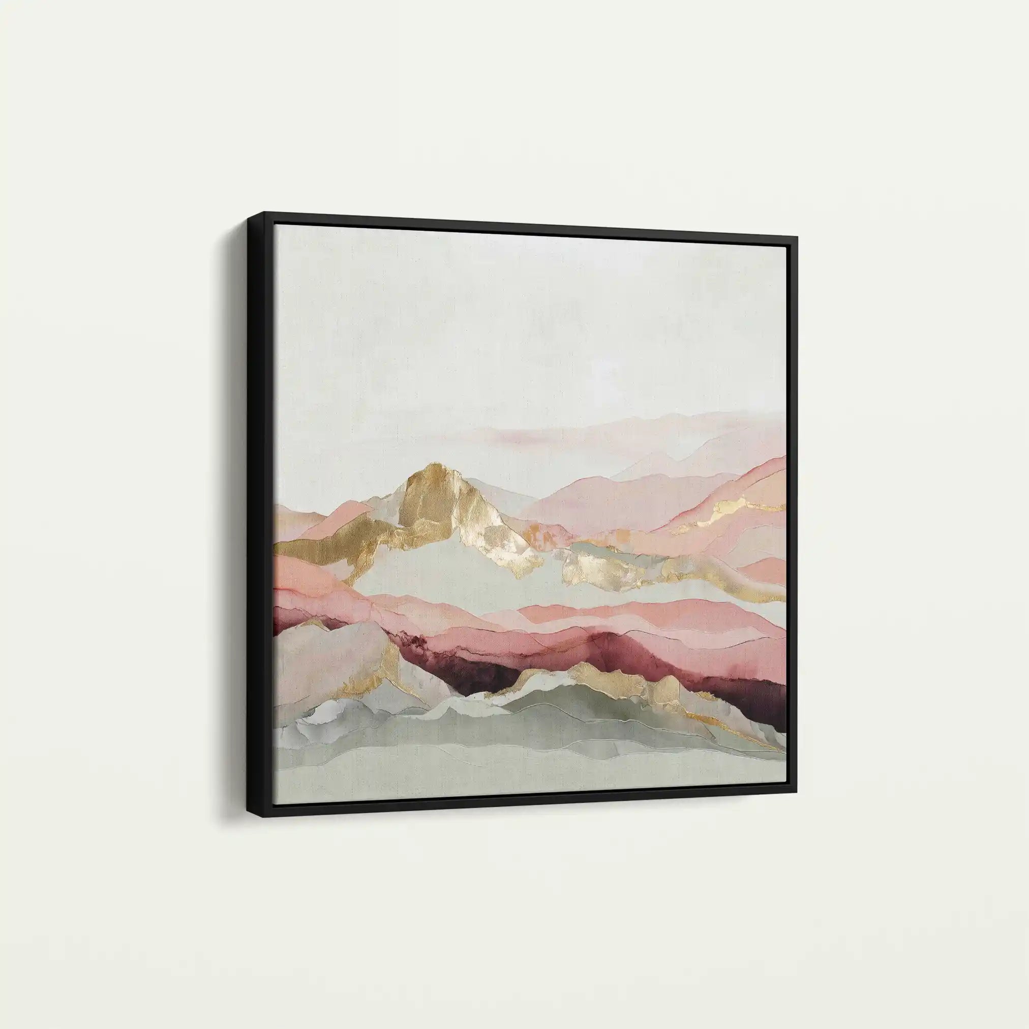 Abstract 868 Canvas Art 60 x 60 cm / Black