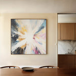 Abstract 869 Canvas Art 60 x 60 cm / Black