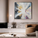 Abstract 869 Canvas Art 60 x 60 cm / Black