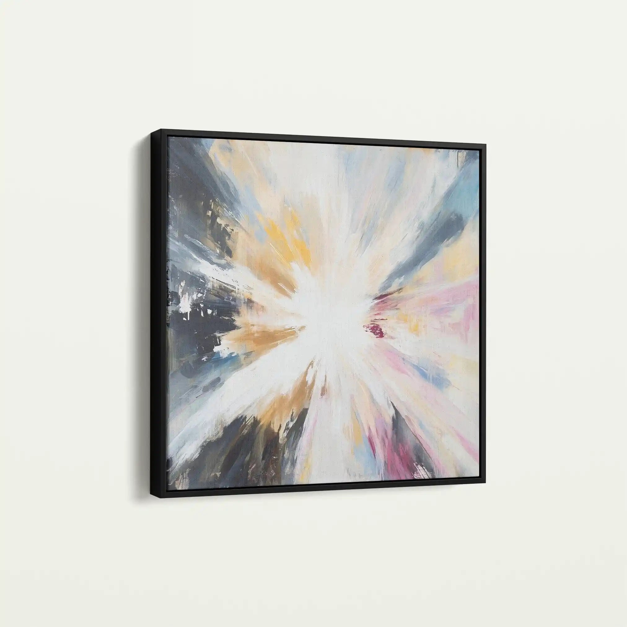 Abstract 869 Canvas Art 60 x 60 cm / Black