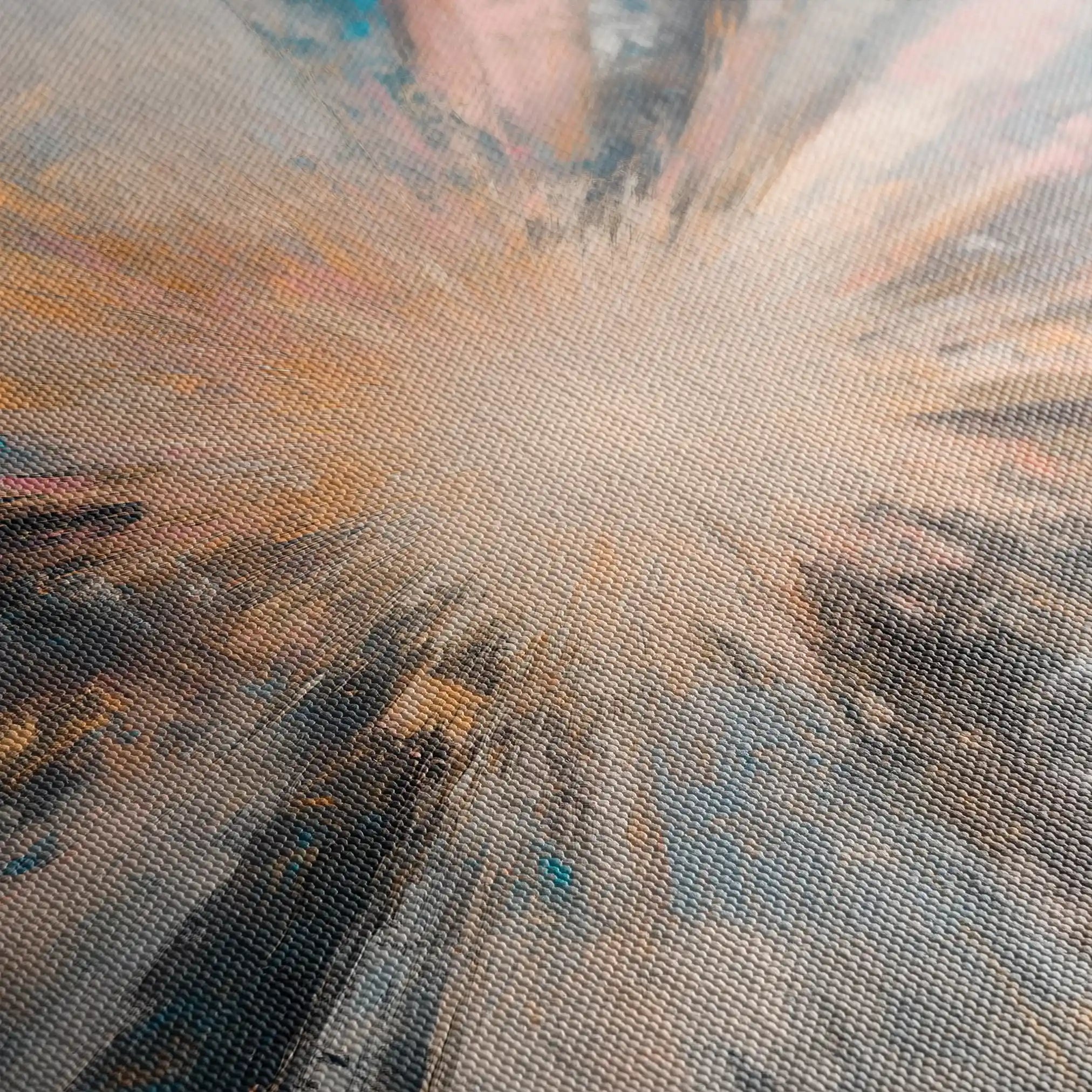 Abstract 870 Canvas Art 60 x 60 cm / Black