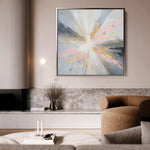 Abstract 871 Canvas Art 60 x 60 cm / Black