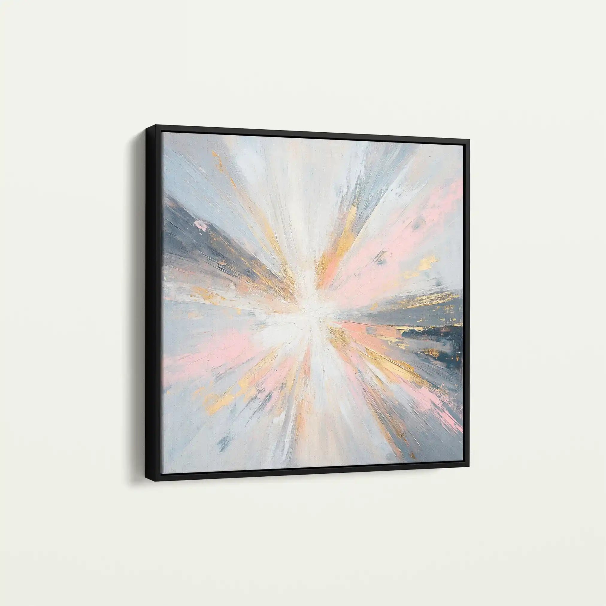 Abstract 871 Canvas Art 60 x 60 cm / Black