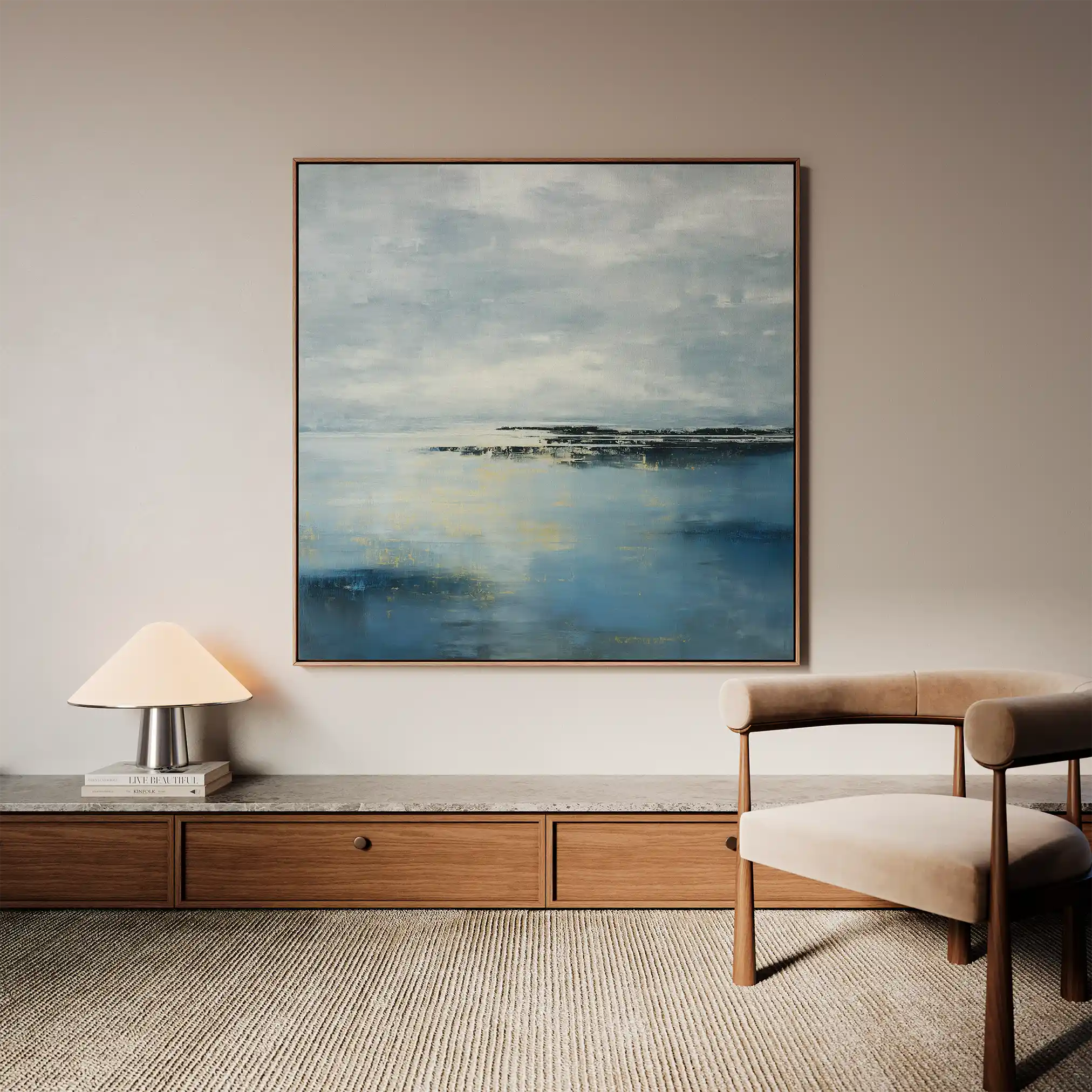 Abstract 872 Canvas Art 60 x 60 cm / Black