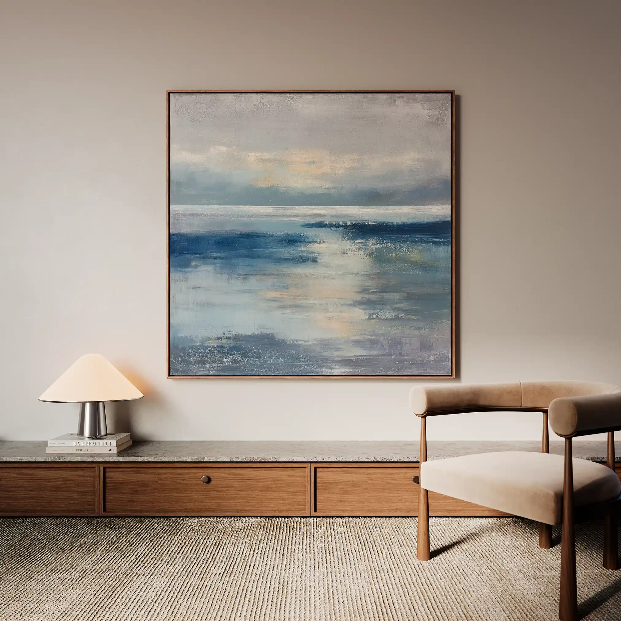 Abstract 873 Canvas Art 60 x 60 cm / Black