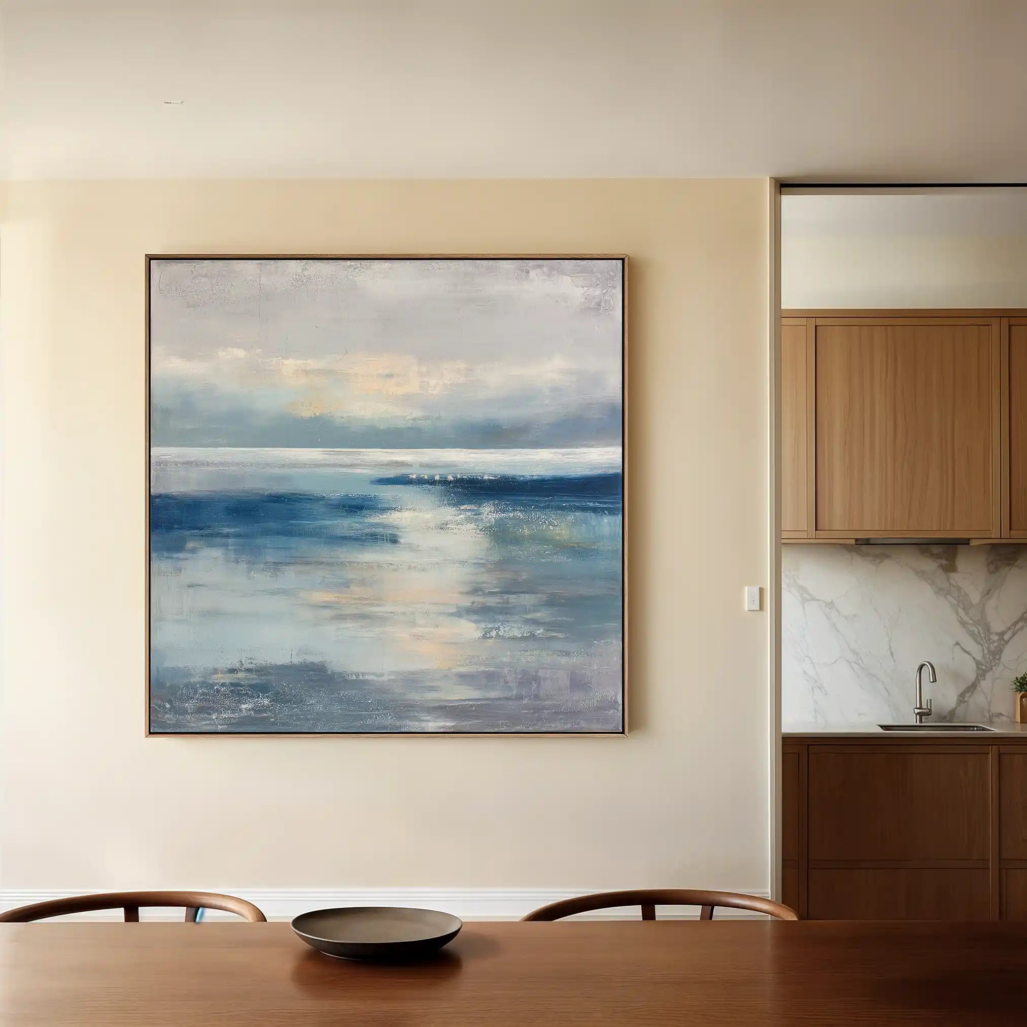 Abstract 873 Canvas Art 60 x 60 cm / Black