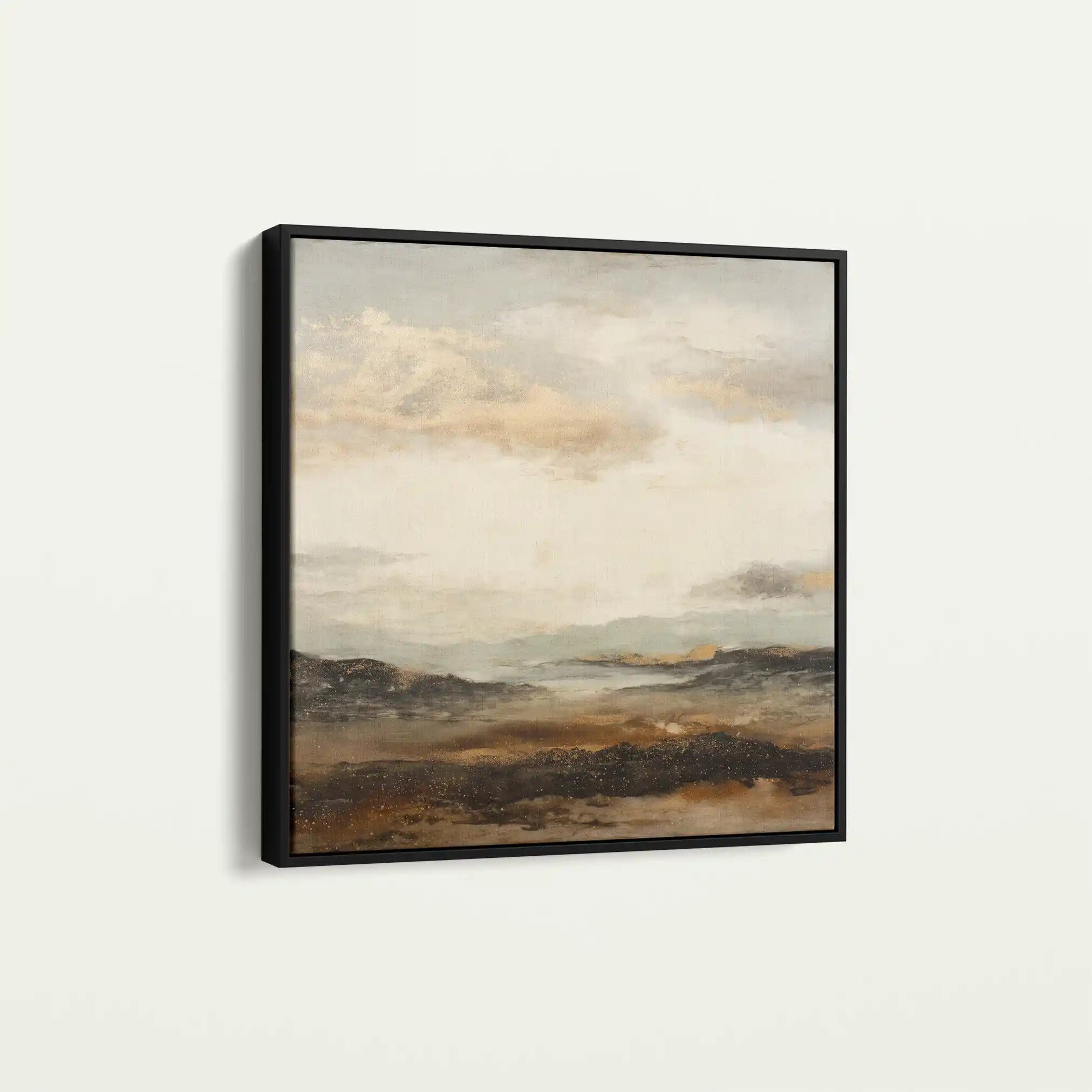 Abstract 874 Canvas Art 60 x 60 cm / Black