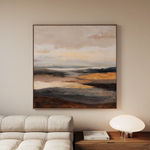 Abstract 876 Canvas Art 60 x 60 cm / Black