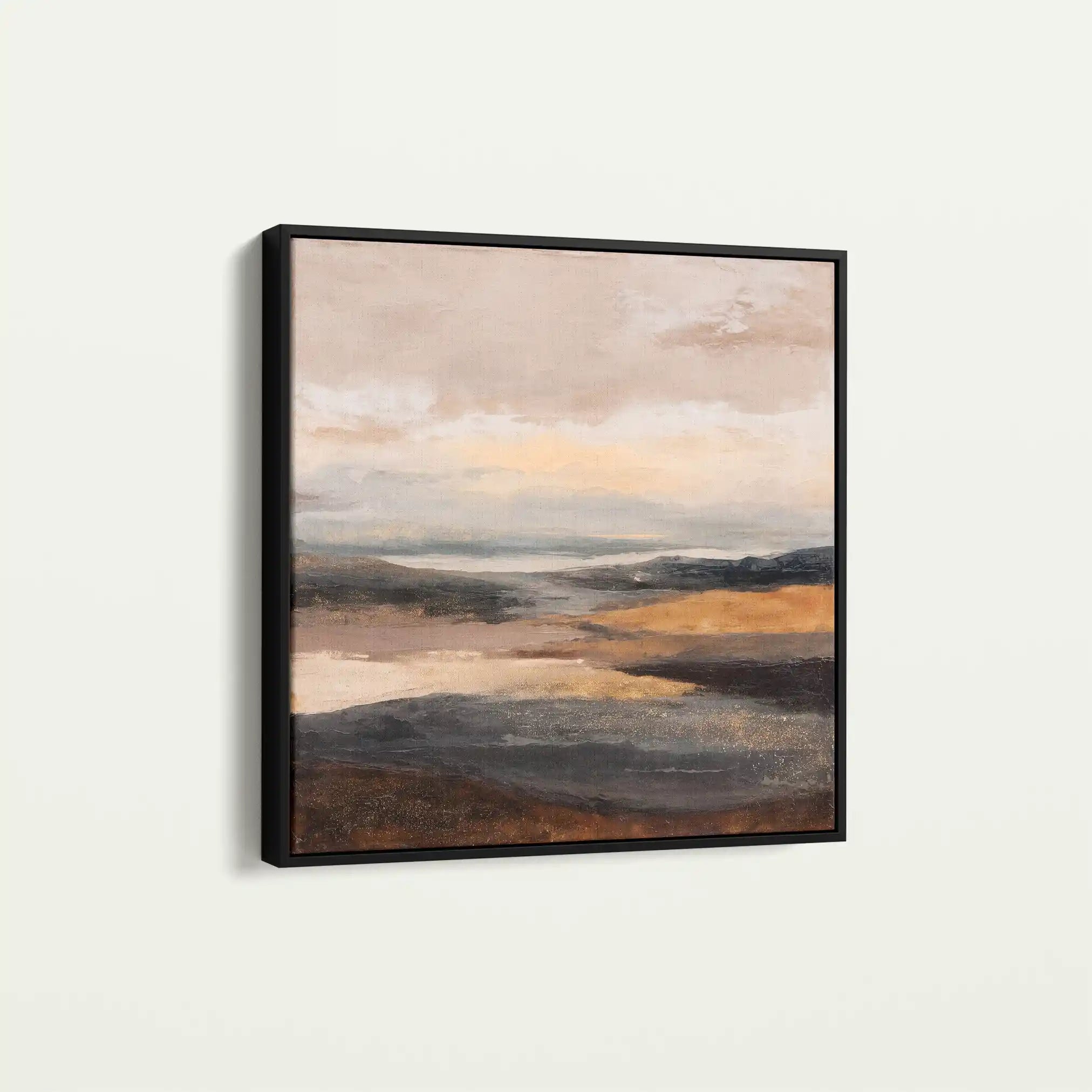 Abstract 876 Canvas Art 60 x 60 cm / Black