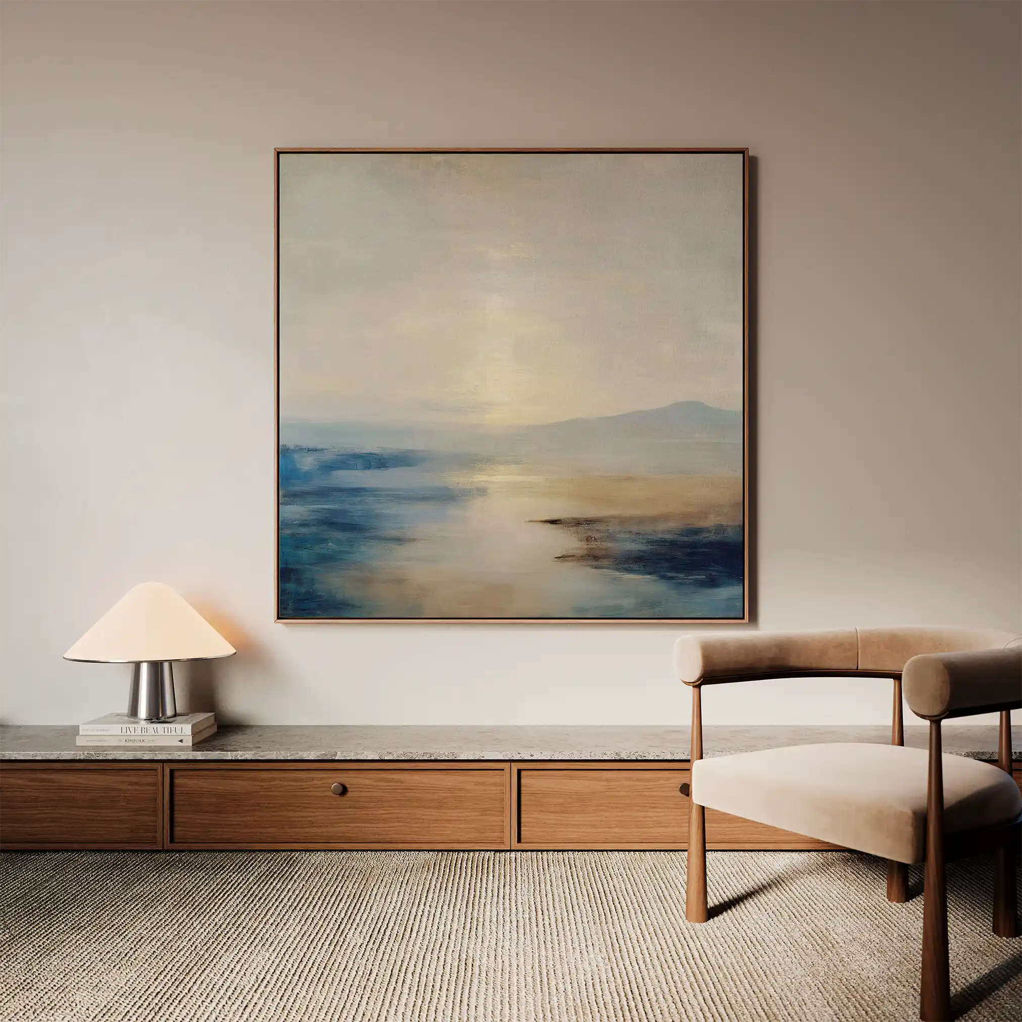 Abstract 877 Canvas Art 60 x 60 cm / Black