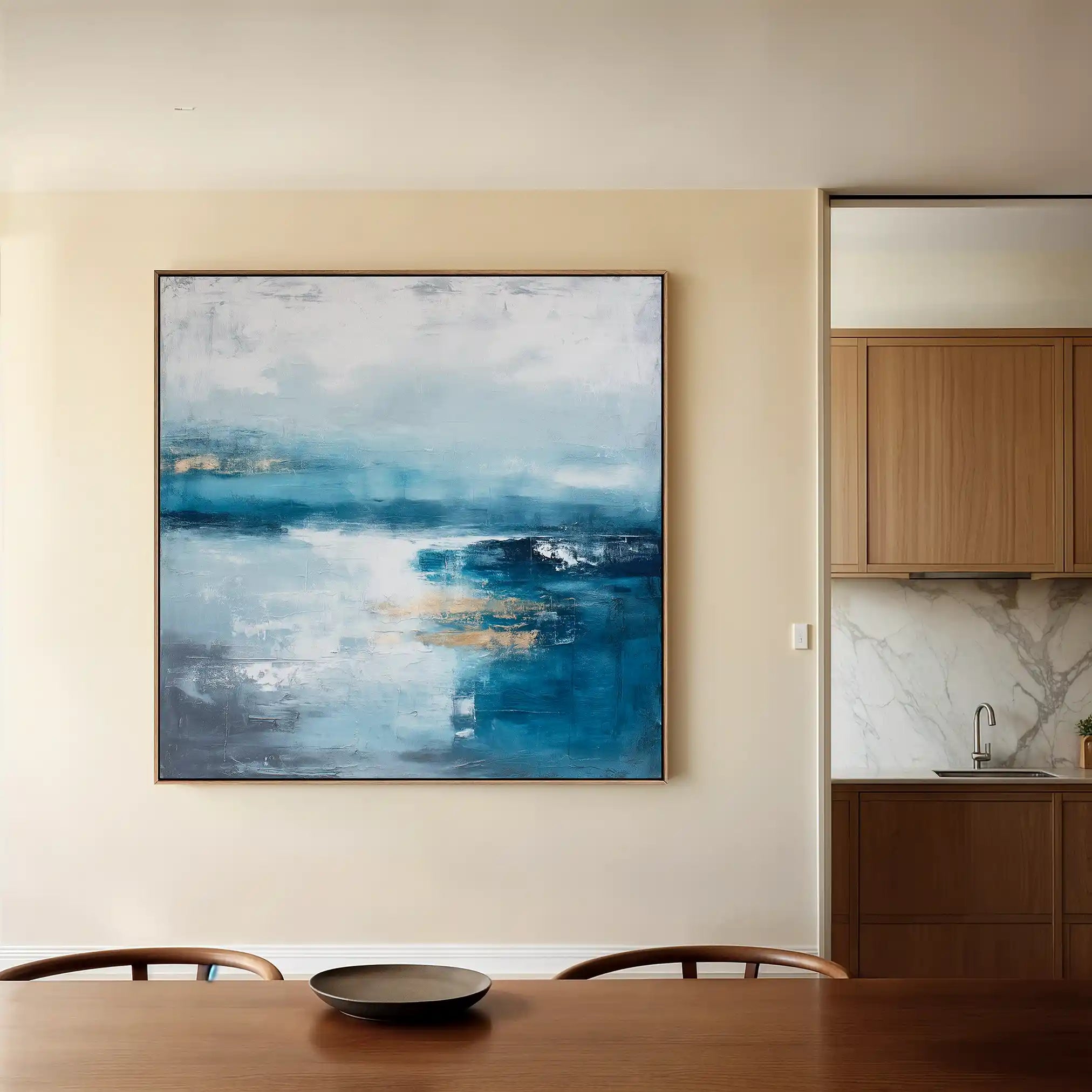 Abstract 878 Canvas Art 60 x 60 cm / Black