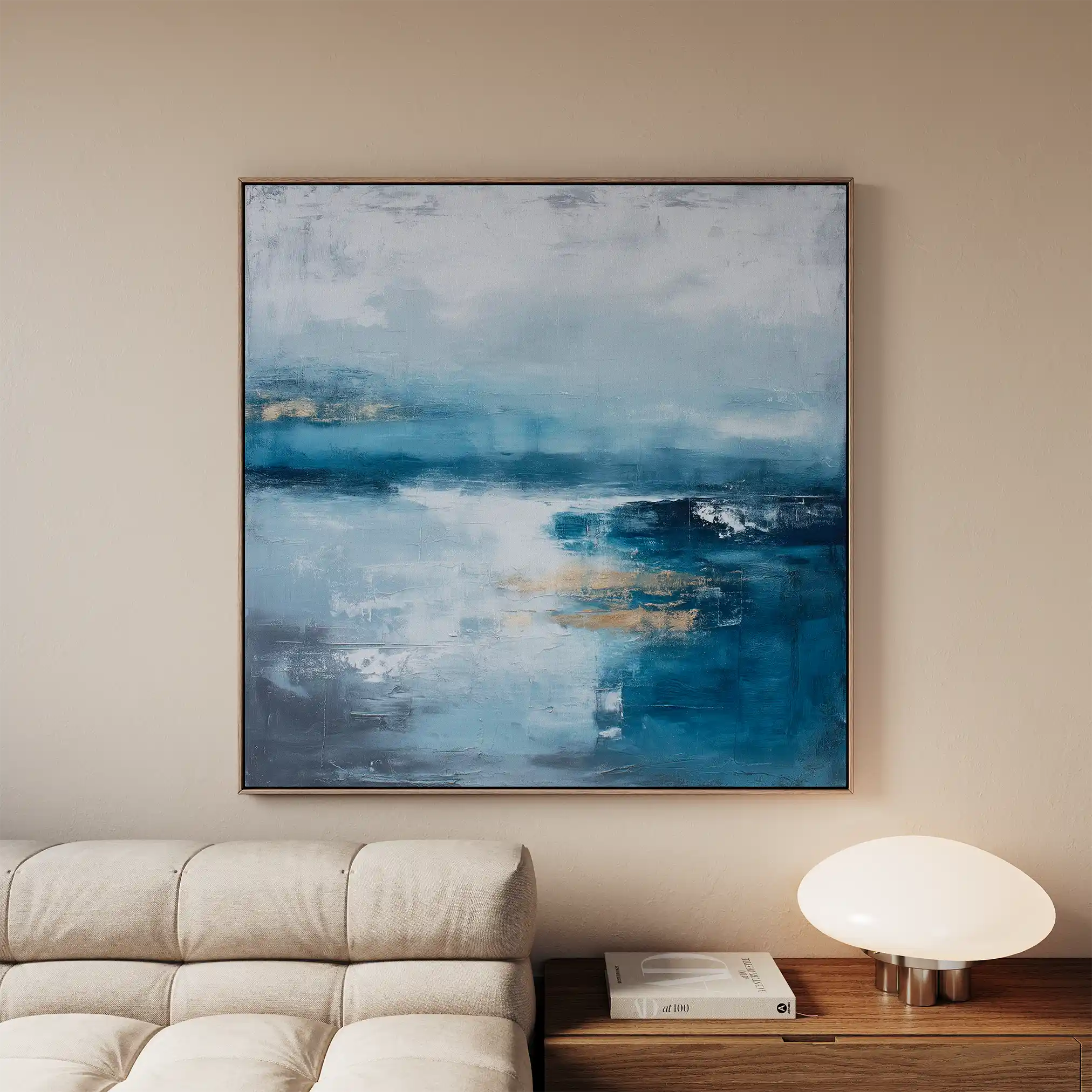 Abstract 878 Canvas Art 60 x 60 cm / Black